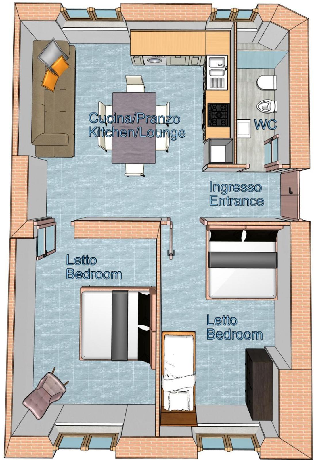 Appartamento Via Grandi - Free Gated Parking - 5 Minutes From Center Lukka Zewnętrze zdjęcie